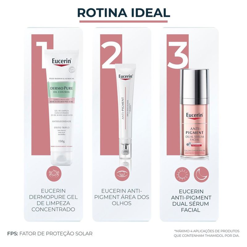 creme clareador para área dos olhos eucerin anti-pigment 15ml