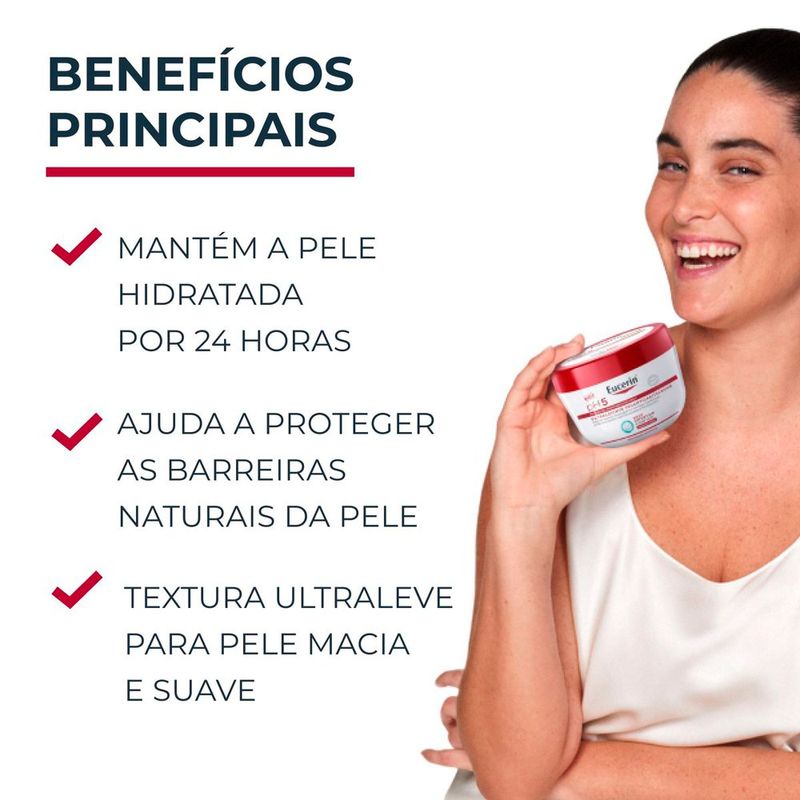 gel creme hidratante eucerin ph5 pele normal e seca 350ml