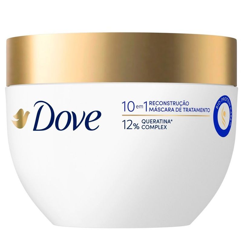 máscara de tratamento capilar dove 10 em 1 reconstrução 270g