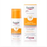 creme facial eucerin oil control tinted claro fps 70 50ml