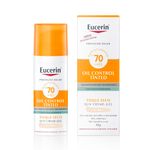 creme facial eucerin oil control tinted médio fps 70 50ml