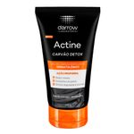 gel de limpeza esfoliante dermatológico actine carvão detox 100g