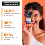 gel de limpeza esfoliante dermatológico actine carvão detox 100g