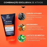 gel de limpeza esfoliante dermatológico actine carvão detox 100g