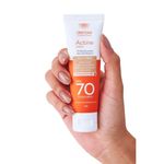protetor solar facial fps 70 actine toque seco morena 40g