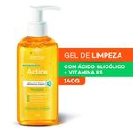 gel de limpeza dermatológico actine oil control 140g