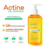 gel de limpeza dermatológico actine oil control 140g