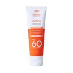protetor solar facial fps 60 actine toque seco com cor 40g