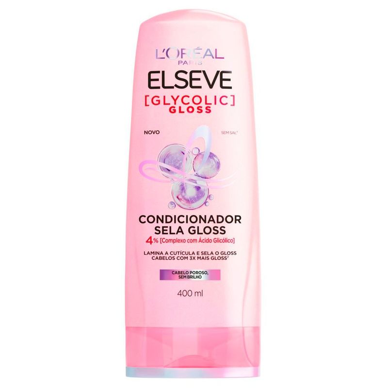 condicionador l'oréal paris elseve glycolic gloss 400ml
