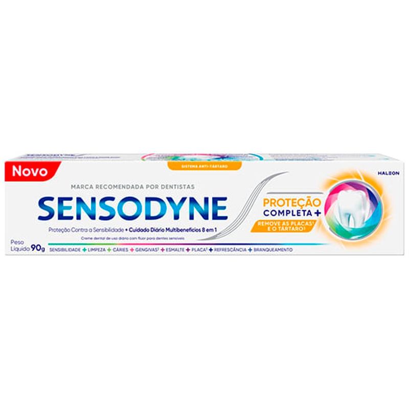 creme dental sensodyne proteção completa antitartaro 90g
