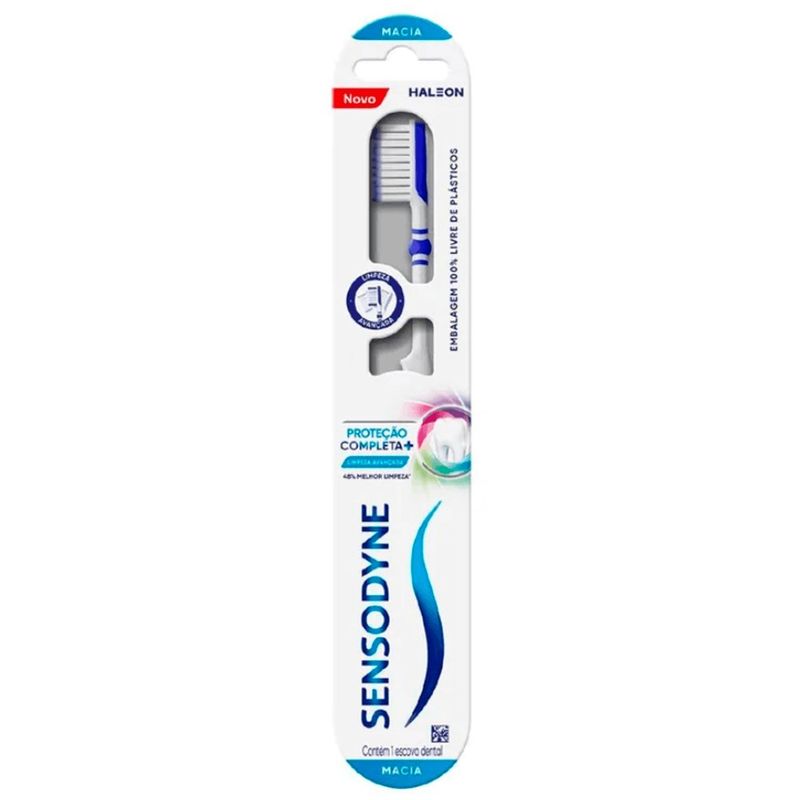 escova dental sensodyne proteção completa macia 1 unidade