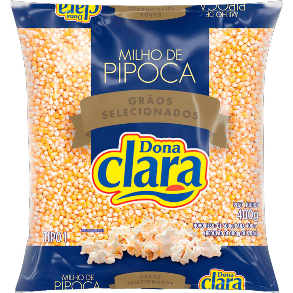 Milho de Pipoca Dona Clara 400g
