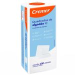algodão quadrado cremer sem perfume 100 unidades