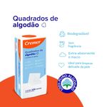 algodão quadrado cremer sem perfume 100 unidades