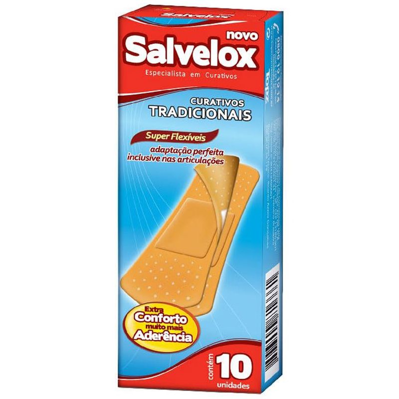 curativo salvelox tradicional 10 unidades