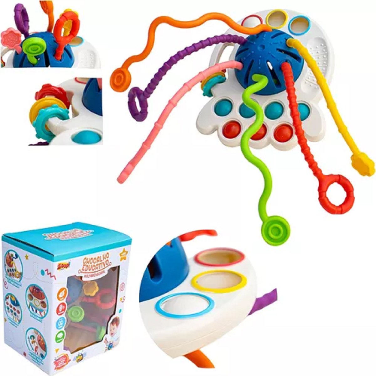 Chocalho Infantil Educativo Zoop ZP01136