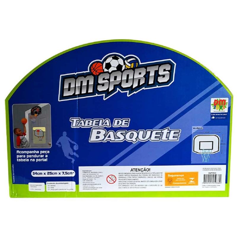 tabela de basquete infantil dm 34x25cm (mp)
