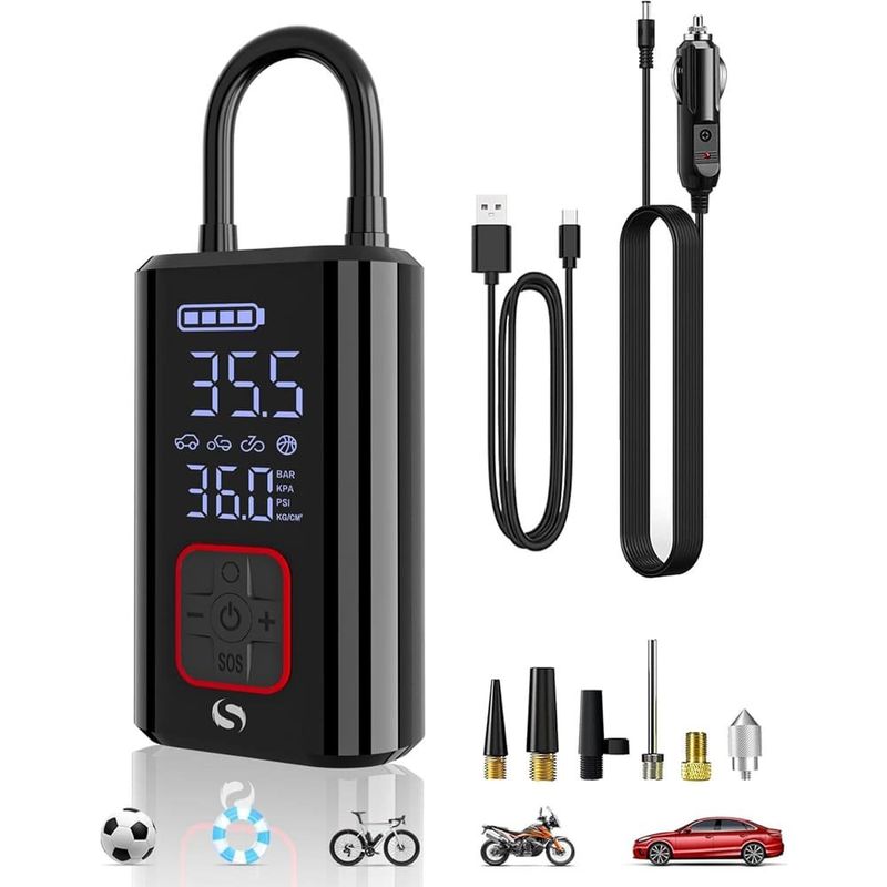 compressor de ar portátil com medidor de pressão 150psi servomaster a-bi