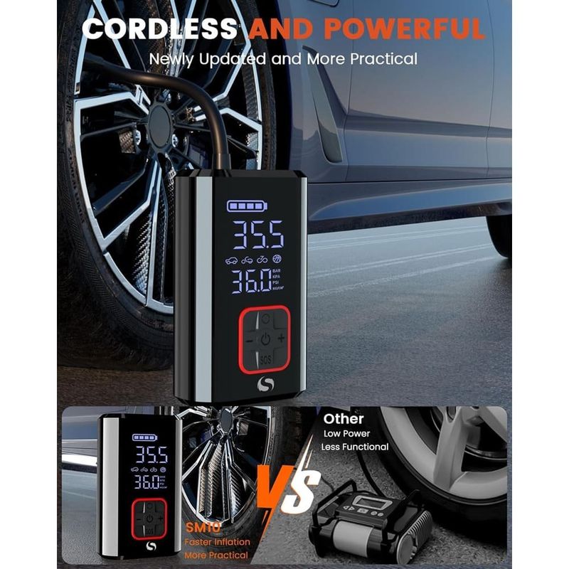 compressor de ar portátil com medidor de pressão 150psi servomaster a-bi