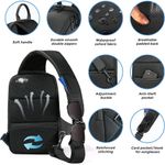 bolsa impermeável antifurto com porta usb preto a-bi