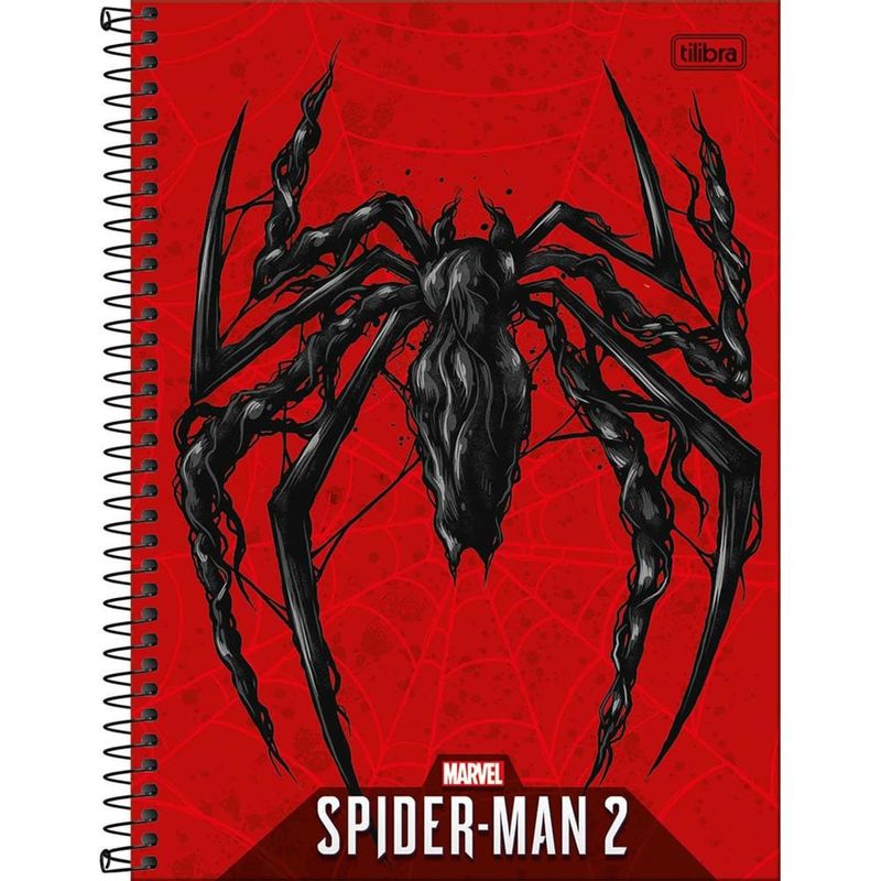 caderno tilibra espiral connect spider game 1 matérias 80 folhas sortido 318116