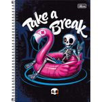 caderno tilibra espiral connect bone z 10 matérias 160 folhas sortido 359271
