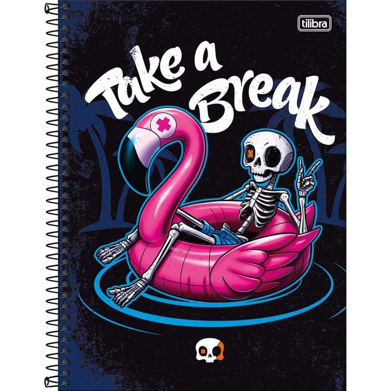 caderno tilibra espiral connect bone z 10 matérias 160 folhas sortido 359271