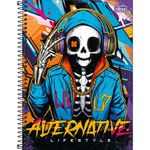 caderno tilibra espiral connect bone z 10 matérias 160 folhas sortido 359271