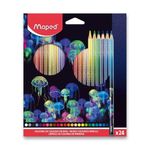 lápis de cor maped deep sea paradise 24 cores (mp)