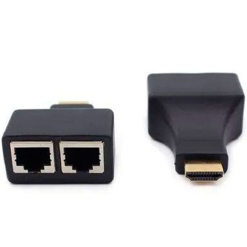 extensor hdmi multilaser 3d 30m via cabo de rede utp se210 giga security (mp)