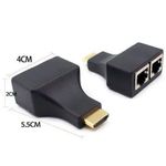 extensor hdmi multilaser 3d 30m via cabo de rede utp se210 giga security (mp)