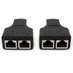 extensor hdmi multilaser 3d 30m via cabo de rede utp se210 giga security (mp)
