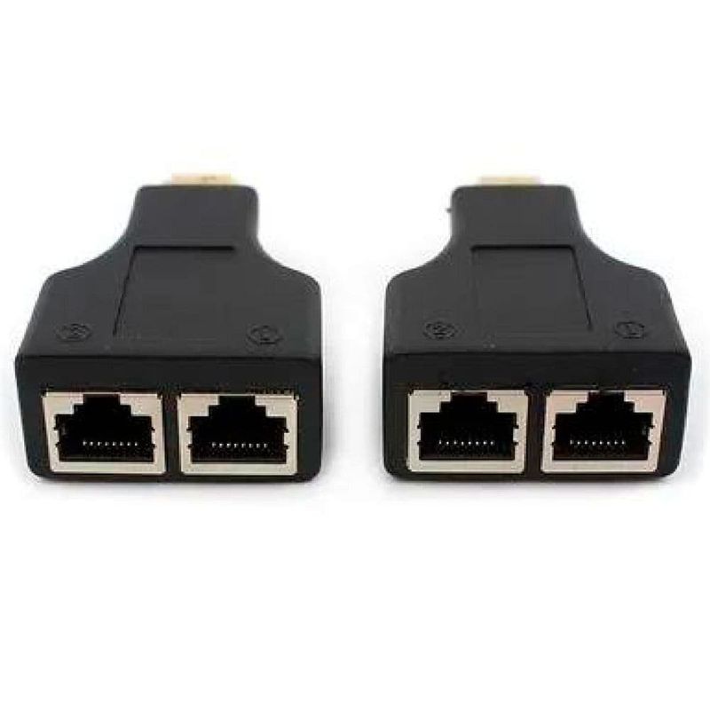 extensor hdmi multilaser 3d 30m via cabo de rede utp se210 giga security (mp)