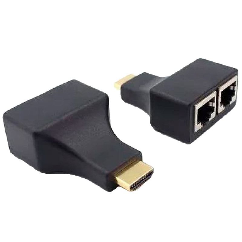 extensor hdmi multilaser 3d 30m via cabo de rede utp se210 giga security (mp)
