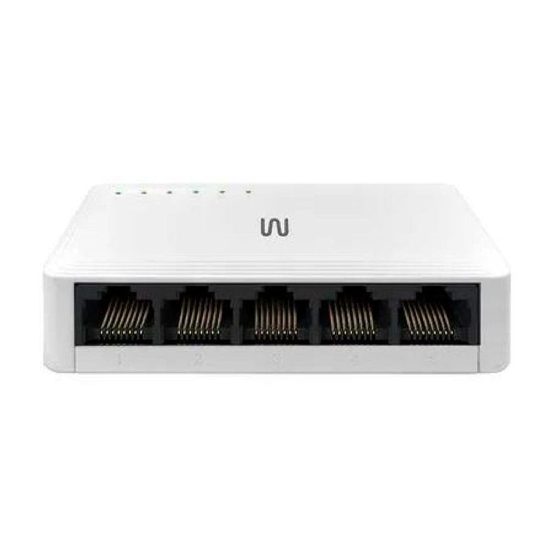 switch multilaser 5 portas 10/100/1000mbbps gb re605 branco (mp)
