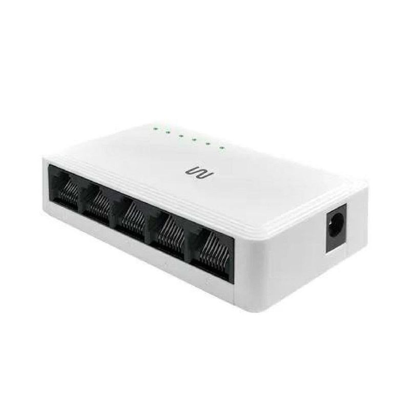 switch multilaser 5 portas 10/100/1000mbbps gb re605 branco (mp)