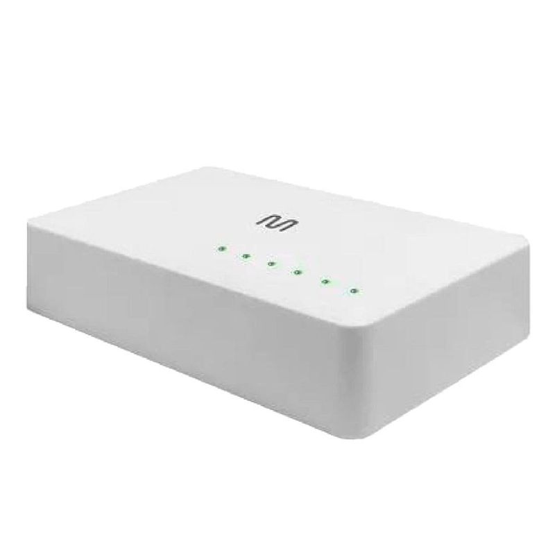 switch multilaser 5 portas 10/100/1000mbbps gb re605 branco (mp)