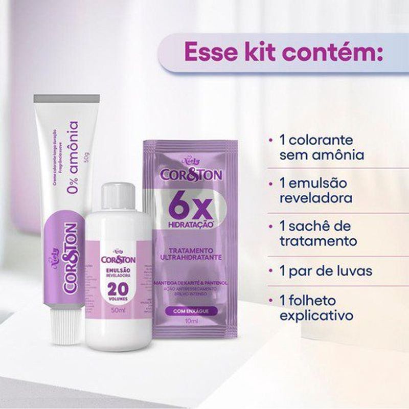 tinta para cabelo cor&ton sem amônia vermelho intenso 6.66