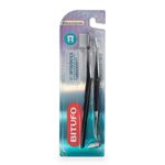 kit ortodôntico bitufo 1 escova de dente 1 escova interdental 6 refis interdentais cônicos