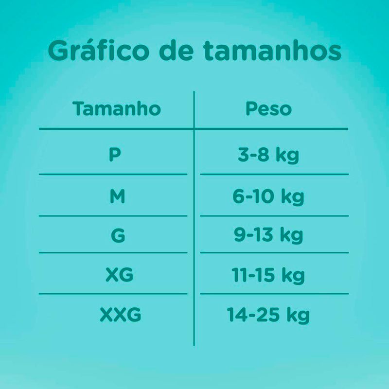 fralda descartável infantil pampers pants ajuste total g 52 unidades