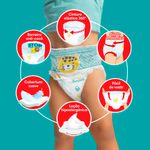 fralda descartável infantil pampers pants ajuste total m 60 unidades