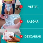 fralda descartável infantil pampers pants ajuste total m 60 unidades