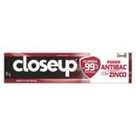 creme dental close up poder antibac com zinco 85g