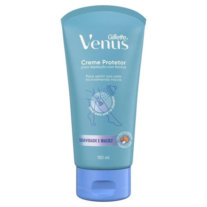 creme protetor para depilação gillette venus 150ml