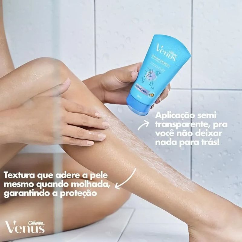 creme protetor para depilação gillette venus 150ml