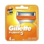 carga para aparelho de barbear gillette fusion 5 4 unidades