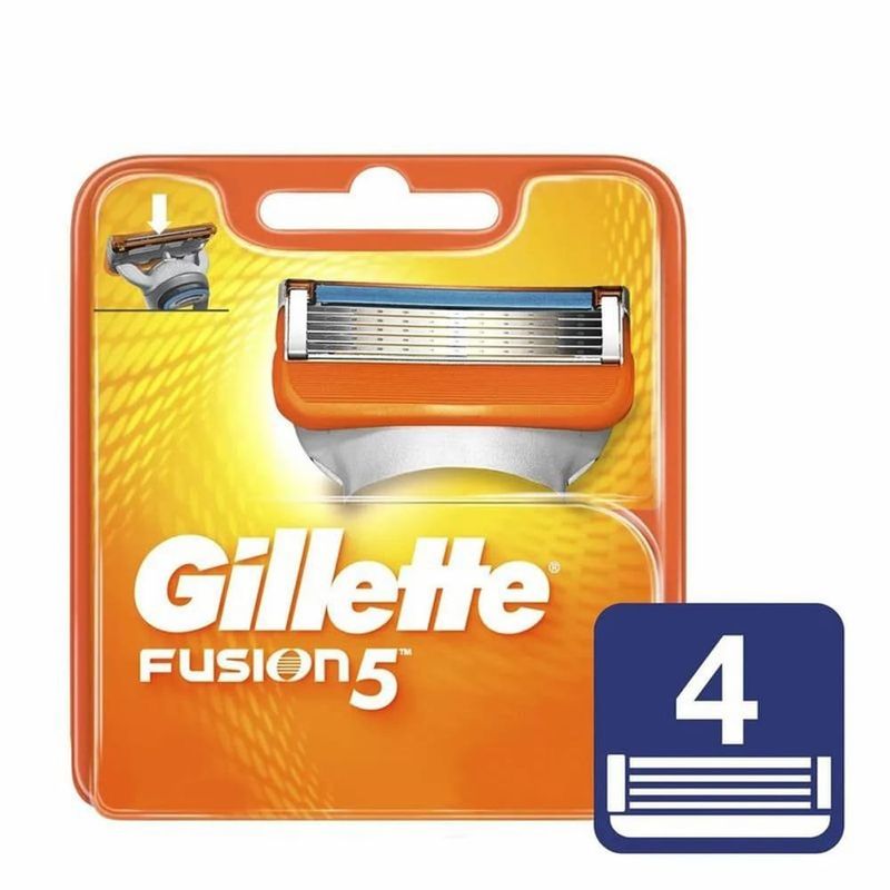 carga para aparelho de barbear gillette fusion 5 4 unidades