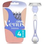aparelho de depilar descartável gillette venus íntima 4 unidades