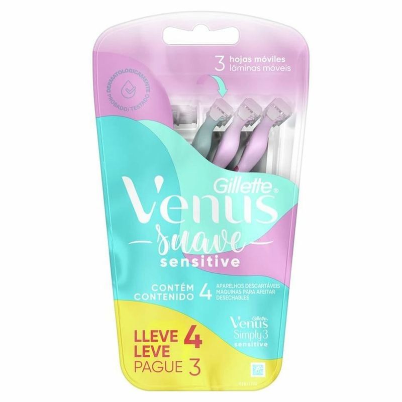 depilador gillette venus suave sensitive 4 unidades