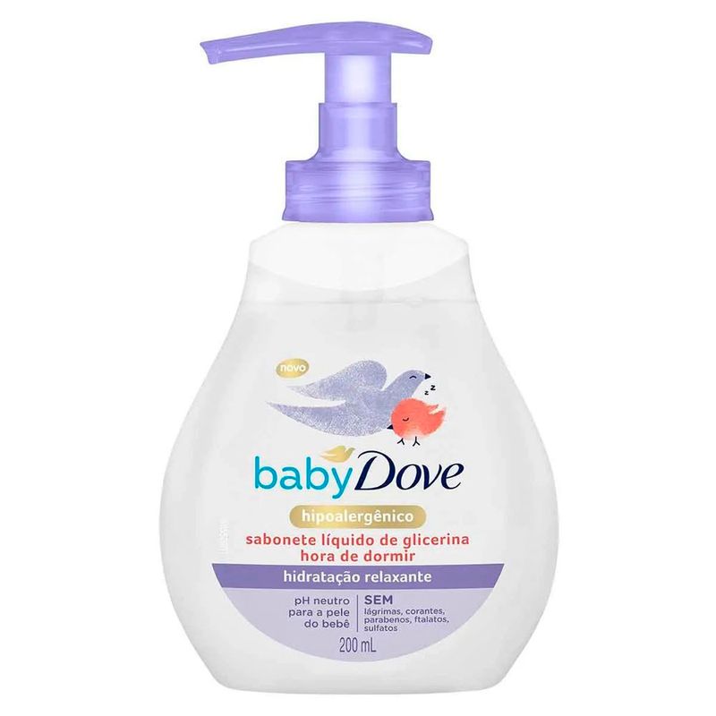 sabonete líquido baby dove hidratação relaxante 200ml
